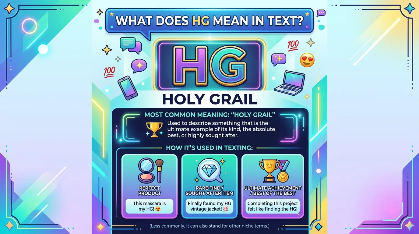 What Does HG Mean in Text