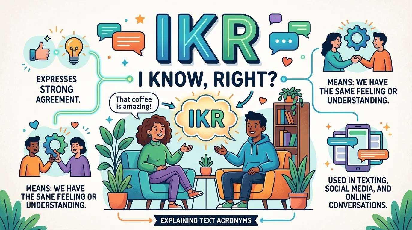 What Does IKR Mean in Text