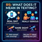 Whats  RS Mean in Text