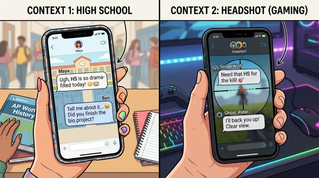 What Does HS Mean in Text