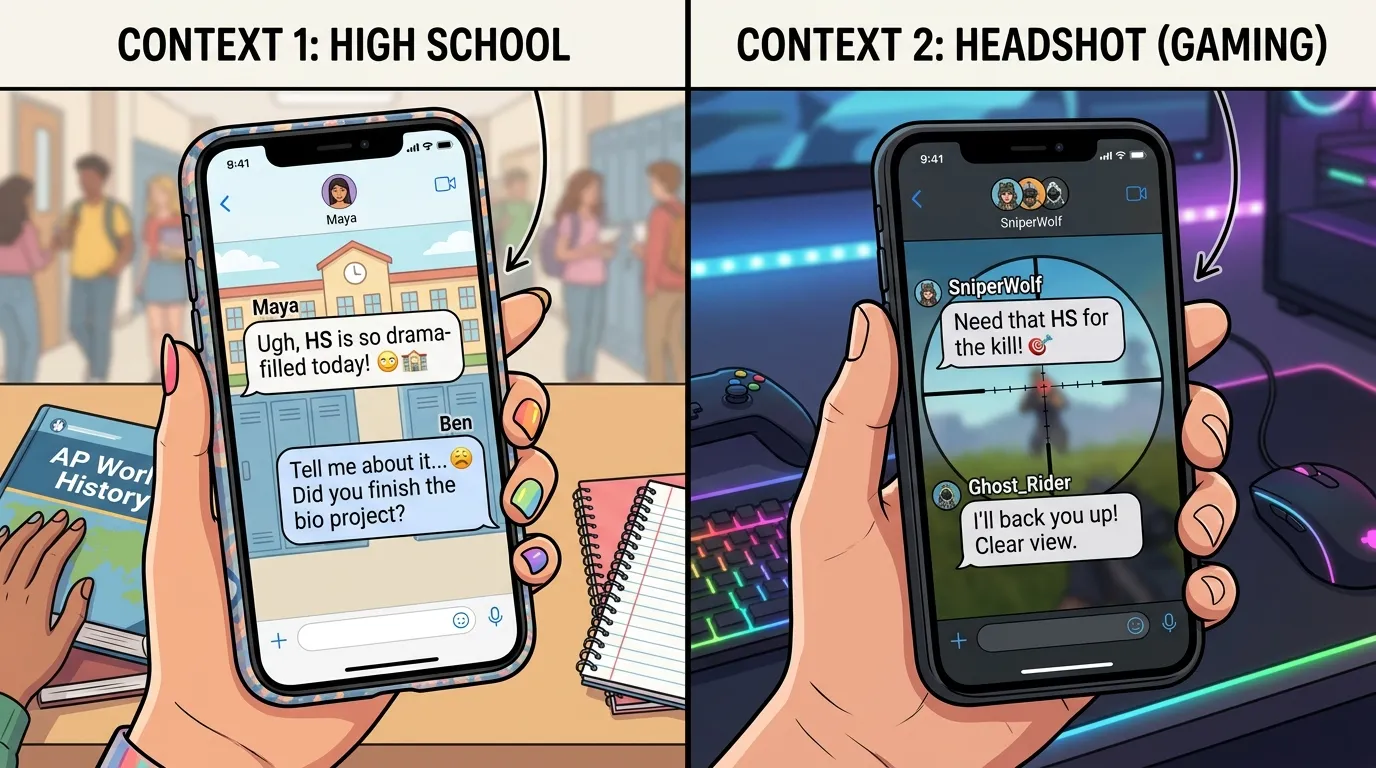 What Does HS Mean in Text