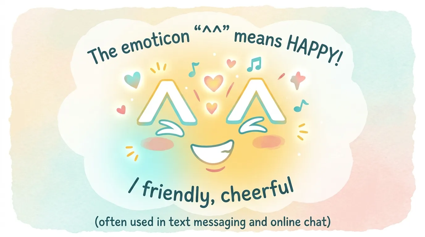What Does ^^ Mean in Text
