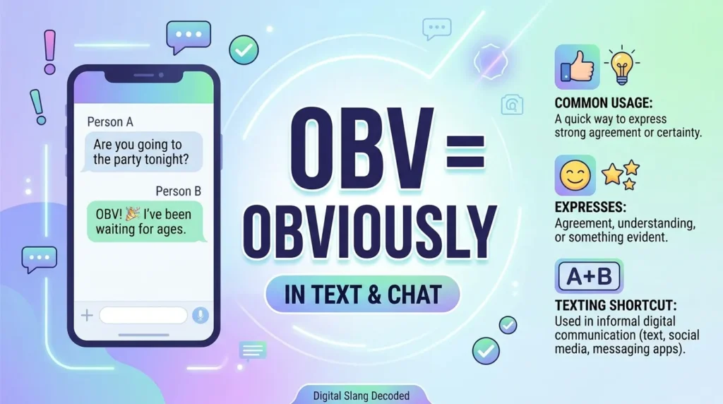What Does OBV Mean in Text