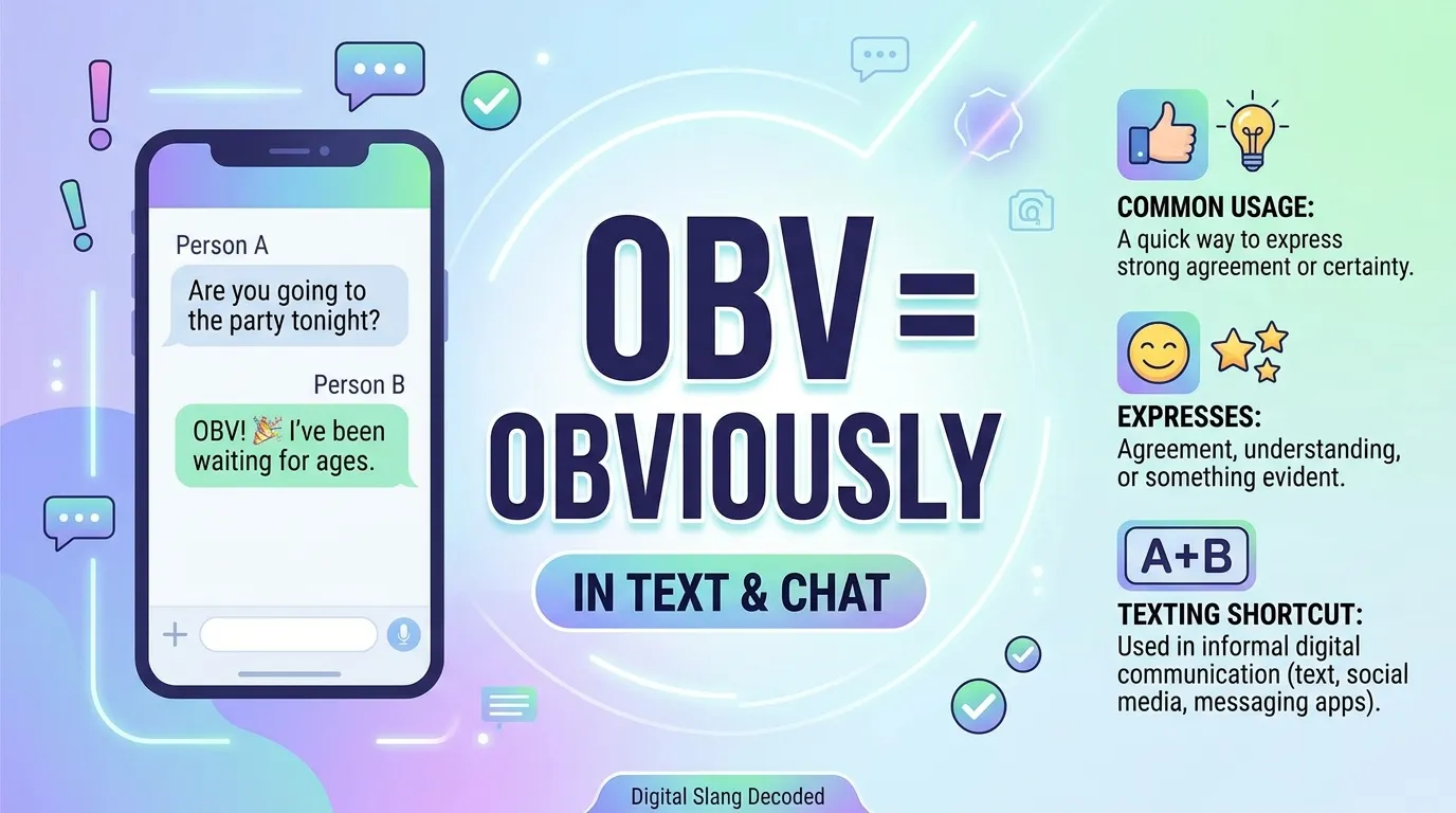 What Does OBV Mean in Text