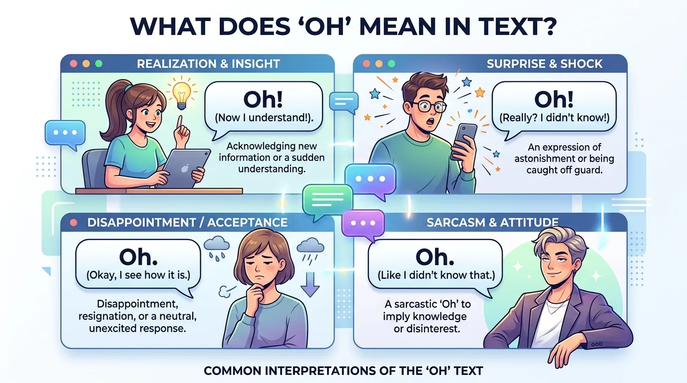 What Does Oh Mean in Text