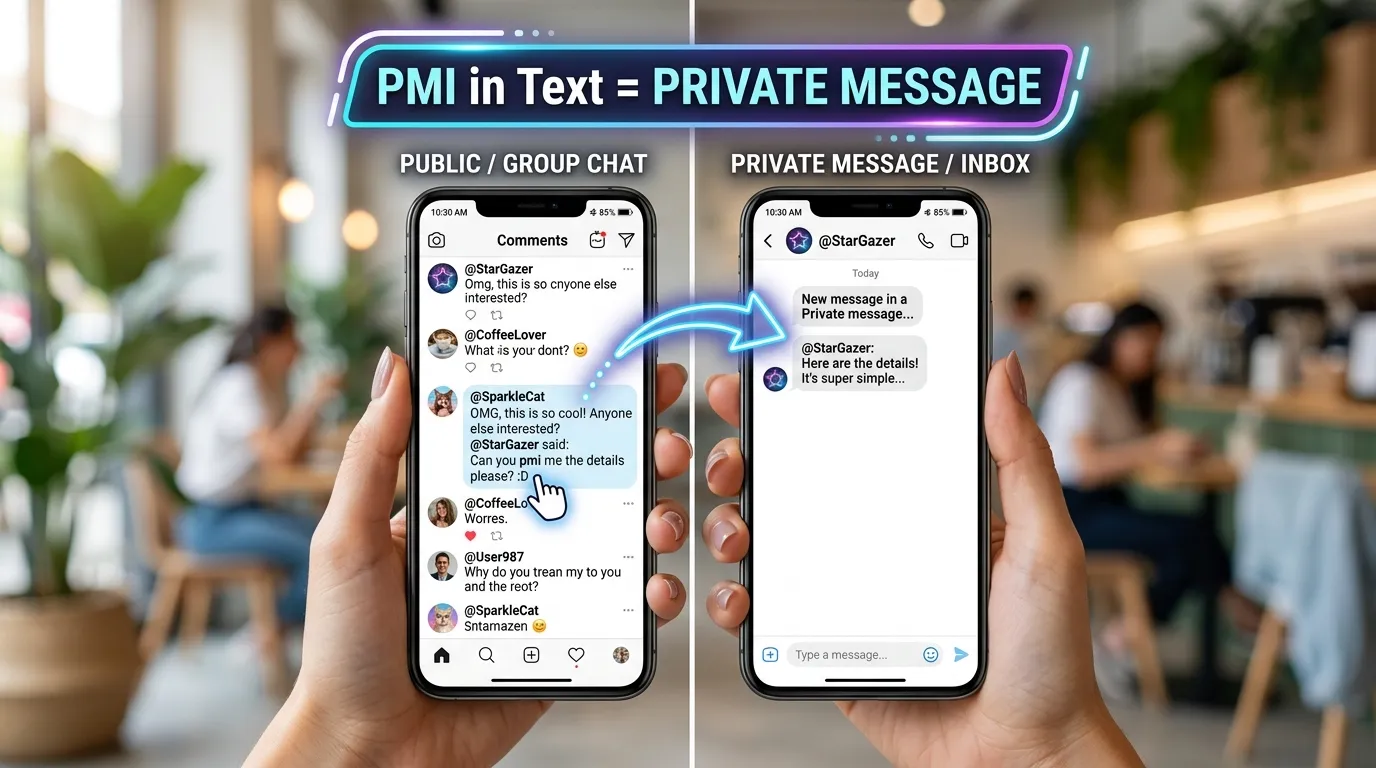 What does pmi mean in Text