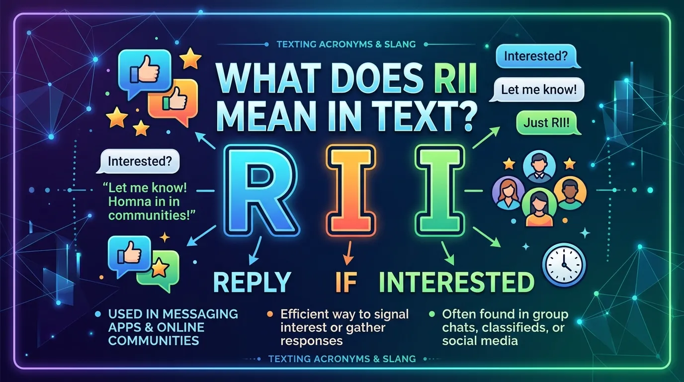 What Does RII Mean in Text