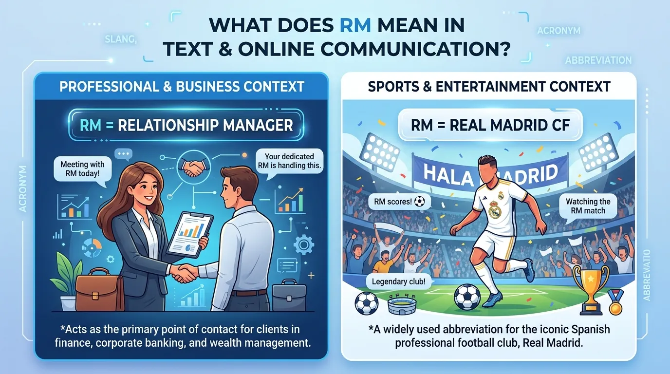 What Does RM Mean in Text
