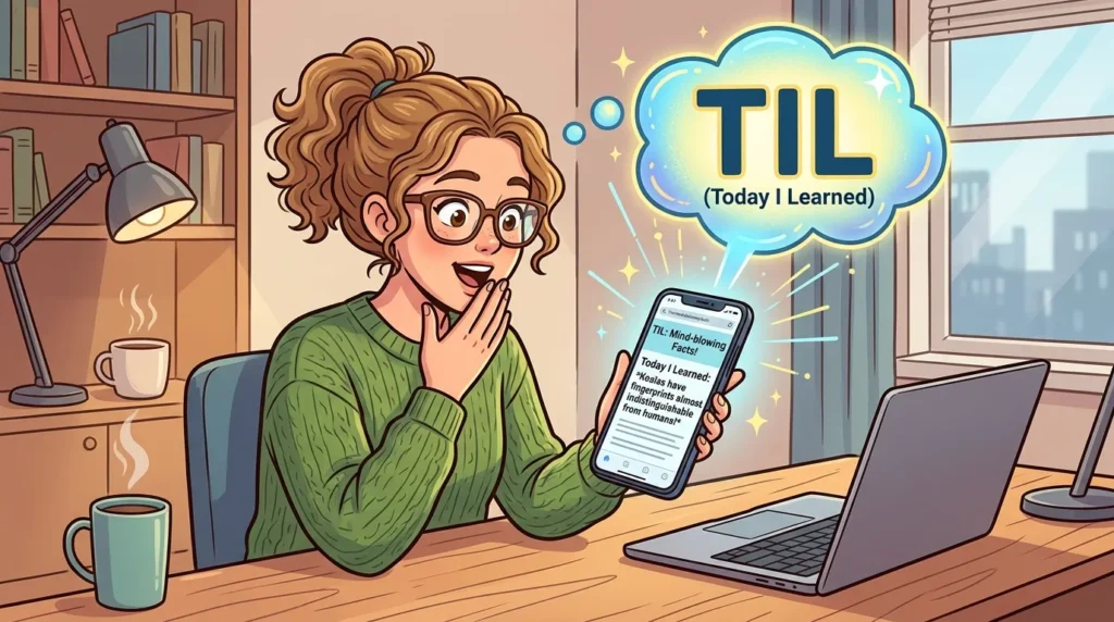 What Does TIL Mean in Text