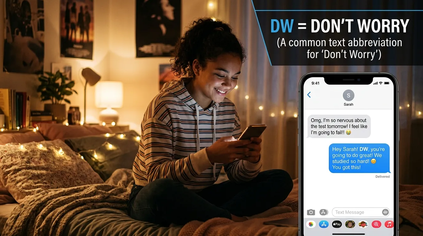 What Does DW Mean in Text
