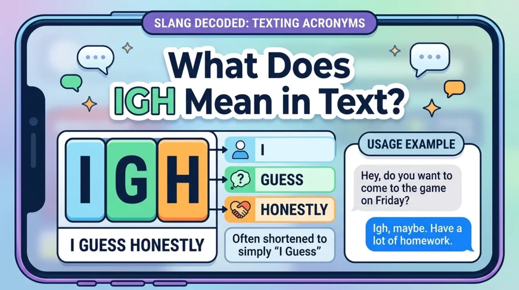 What Does IGH Mean in Text
