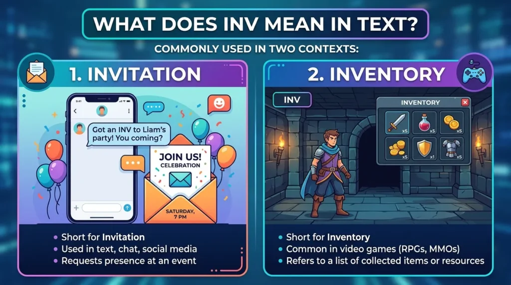 What Does INV Mean in Text