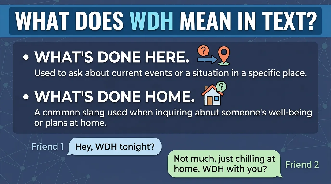 What Does WDH Mean in Text